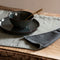 Dutch Rose Linen Placemats - 45x35cm - Dubbelzijdig groen-grijs