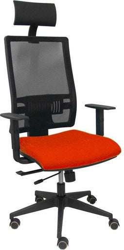 Bureaustoel met hoofdsteun P&C Horna Traslack bali Donker oranje