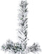 vidaXL - Kunstkerstboom - half - met - sneeuw - smal - 120 - cm