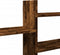 vidaXL - Wandschap - 167,5x18x68 - cm - bewerkt - hout - gerookt - eikenkleurig