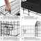 tectake® Hondenkooi Luna - Hondenkennel - Opvouwbaar met 2 deuren - Zwart
