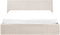ORBEY - Bed met opbergruimte - Off-white - 160 x 200 cm - Bouclé