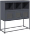vidaXL - Dressoir - 100,5x39x107 - cm - koudgewalst - staal - antracietkleurig