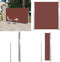 vidaXL - Tuinscherm - uittrekbaar - 160x300 - cm - bruin