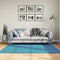 vidaXL - Vloerkleed - OVIEDO - laagpolig - 160x160 - cm - turquoise