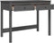 vidaXL - Bureau - met - lades - 100x50x78 - cm - massief - grenenhout - grijs