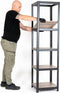Avasco Opbergrek Strong Cube - smalle stellingkast - 5 planken - 176x45x45cm - zwart