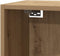 vidaXL - Tv-meubel - 30,5x30x110 - cm - bewerkt - hout - artisanaal - eikenkleur