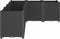 vidaXL - Plantenbak - 160x120x53 - cm - polypropeen - zwart