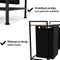 Brixy Wasmand 3 Vakken - Wassorteerder - Uitschuifbaar - Wasbox Metaal - 117L Inhoud - 90 x 33 x 70