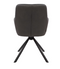 Dutchbone Oliver - Draaibare Eetkamerstoel - Microvezel Antraciet - 57x60x86 cm (2 stuks)