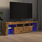 vidaXL - Tv-meubel - LED-verlichting - 140x36,5x40 - cm - gerookt - eikenkleurig