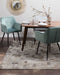 Set van 2 eetkamerstoelen JASMIN Fluweel Mintgroen
