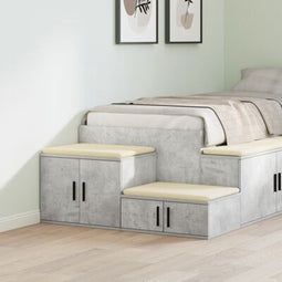 vidaXL - Opbergkast - in - Betongrijs - - - 108x41x40 - cm, - Gemaakt - van - Engineered - Wood