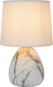 Lucide MARMO - Tafellamp - Ø 16 cm - 1xE14 - Wit - Keramiek