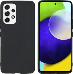 iMoshion Hoesje Geschikt voor Samsung Galaxy A53 Hoesje Siliconen - iMoshion Color Backcover - Zwart