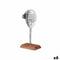 Decoratieve figuren Gezicht Zilverkleurig Hout Metaal 17 x 33,5 x 10 cm