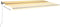 vidaXL - Luifel - handmatig - uittrekbaar - met - LED - 600x350 - cm - geel - en - wit