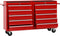vidaXL - Gereedschapswagen - met - 21 - lades - staal - rood