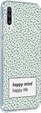 Hoesje Geschikt voor Samsung Galaxy A70 Hoesje Siliconen - Design Backcover siliconen - Meerkleurig / Happy Mind