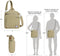 Travelon Heritage - Anti-diefstal Tour Bag - RFID snijbestendige panelen - Natural