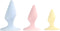 Handgemaakte Abu anale Pluggen - Set van 3 - diameter: 3,5cm, 4cm en 5cm