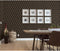 DUTCH WALLCOVERINGS Behang Geometric zwart en goudkleurig