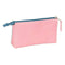 El Pulpo Pennenetui - 3 vakken - Blauw Roze - 22 x 12 x 3 cm