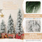 Coast set van 3 kunstkerstbomen 90/120/150 cm - slank design - warmwitte ledlampjes - groen (set van 3)
