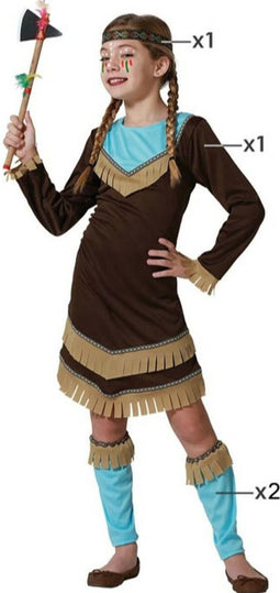 Kostuums voor Kinderen Indiaas Blauw - 7-9 Jaar