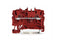 2-draads doorgangsklemmenblok 2,5 mm², rood