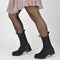 PS Poelman Lynn - Dames Chelsea Enkellaarzen - Nubuck leer met elastiek - Zwart - Maat 41