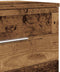 vidaXL - Nachtkastje - met - 2 - lades - 40x36x50 - cm - oud - houtkleurig