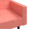 vidaXL - Slaapbank - 2-zits - met - 2 - kussens - fluweel - roze