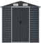 vidaXL - Tuinschuur - 191x470x198 - cm - gegalvaniseerd - staal - antracietkleurig