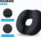 Softsie Donut Zitkussen - Orthopedisch Ergonomisch - Traagschuim Ademend Antislip - Zwart