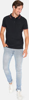 Mario Russo Polo Edward - Polo Shirt Heren - 100% Katoen - Zwart