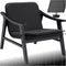tectake® Treviso - Tuinstoel - Houten frame - Wicker zitting - 69 x 76 x 69,5 cm