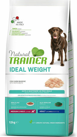 Natural Trainer - Ideal Weight Adult Medium Maxi White Meat Hondenvoer 12 kg