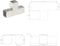 vidaXL - Paalverbinding - T-vorm - 81x81 - mm - gegalvaniseerd - metaal