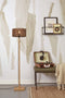GOOD&MOJO Vloerlamp Iguazu - Bamboe/Jute Zwart - Ø30x126cm - - Staande lampen voor Woonkamer - Slaapkamer