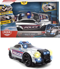 Dickie Toys Action - Street Force - Politiewagen - 33 cm - Licht & Geluid - Speelgoedvoertuig