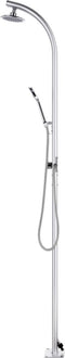 vidaXL Buitendouche met grijze basis 220 cm aluminium