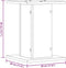 vidaXL - Plantenstandaards - 2 - st - 30x30x40 - cm - bewerkt - hout - sonoma - eiken