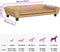 vidaXL - Hondenmand - 100x50x21 - cm - fluweel - bruin