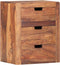 vidaXL - Nachtkastje - 40x30x50 - cm - massief - sheeshamhout
