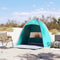 vidaXL - Strandtent - 3-persoons - waterdicht - zeegroen