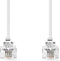 Nedis TCGP90200WT100 - Telefoonkabel RJ11 - 1 m - Wit