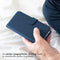 Selencia Samsung Galaxy S24 Ultra - Echt Lederen Bookcase - 3 Pashouders - Donkerblauw