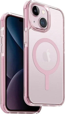 UNIQ - Combat - Magclick Oplaadhoesje voor iPhone - 15 / 14 / 13 - roze